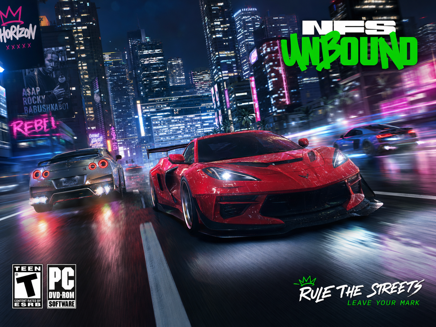 Street racing game artwork